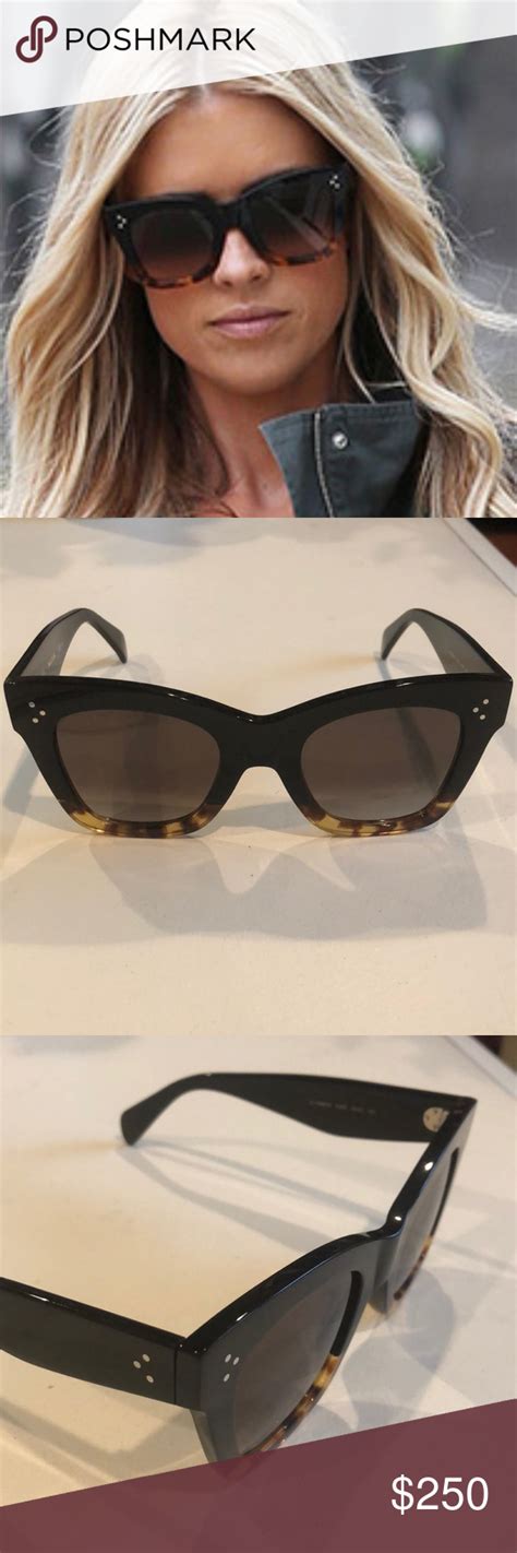 celine black havana tortoise sunglasses|authentic celine sunglasses.